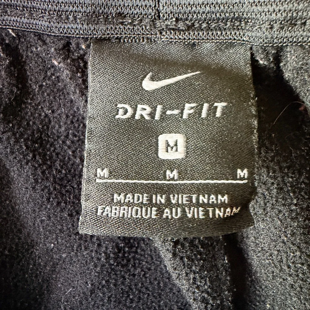 Nike Dri Fit Sweatpants Boys Medium‎ Black Swoosh Gym Basketball Tapered Leg